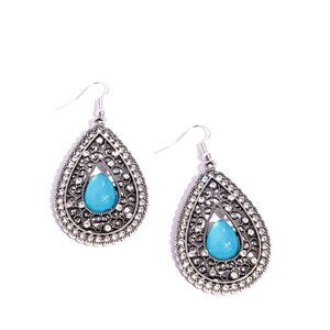 🆕Paparazzi Jewelry Earrings*💙*Cloud Nine Couture - Blue-~Free Gift~